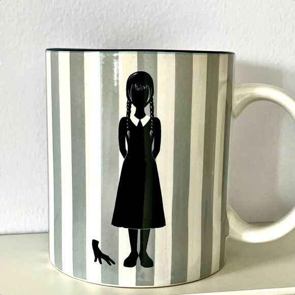 Wednesday Addams Family Coffee Mug We Wear Black Ortega Goth Halloween - Picture 3 of 11